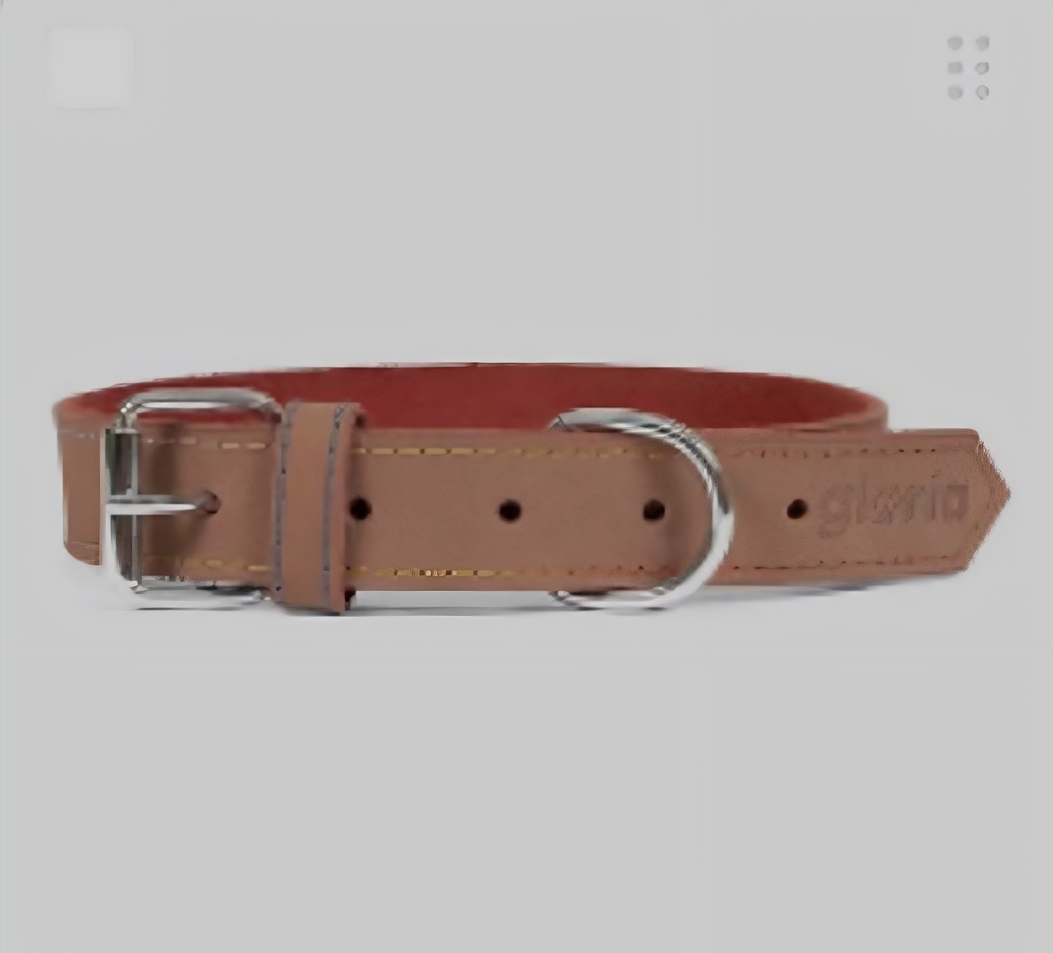 Hundehalsband Braun Leder XL – Frontansicht – Hund & Heim
