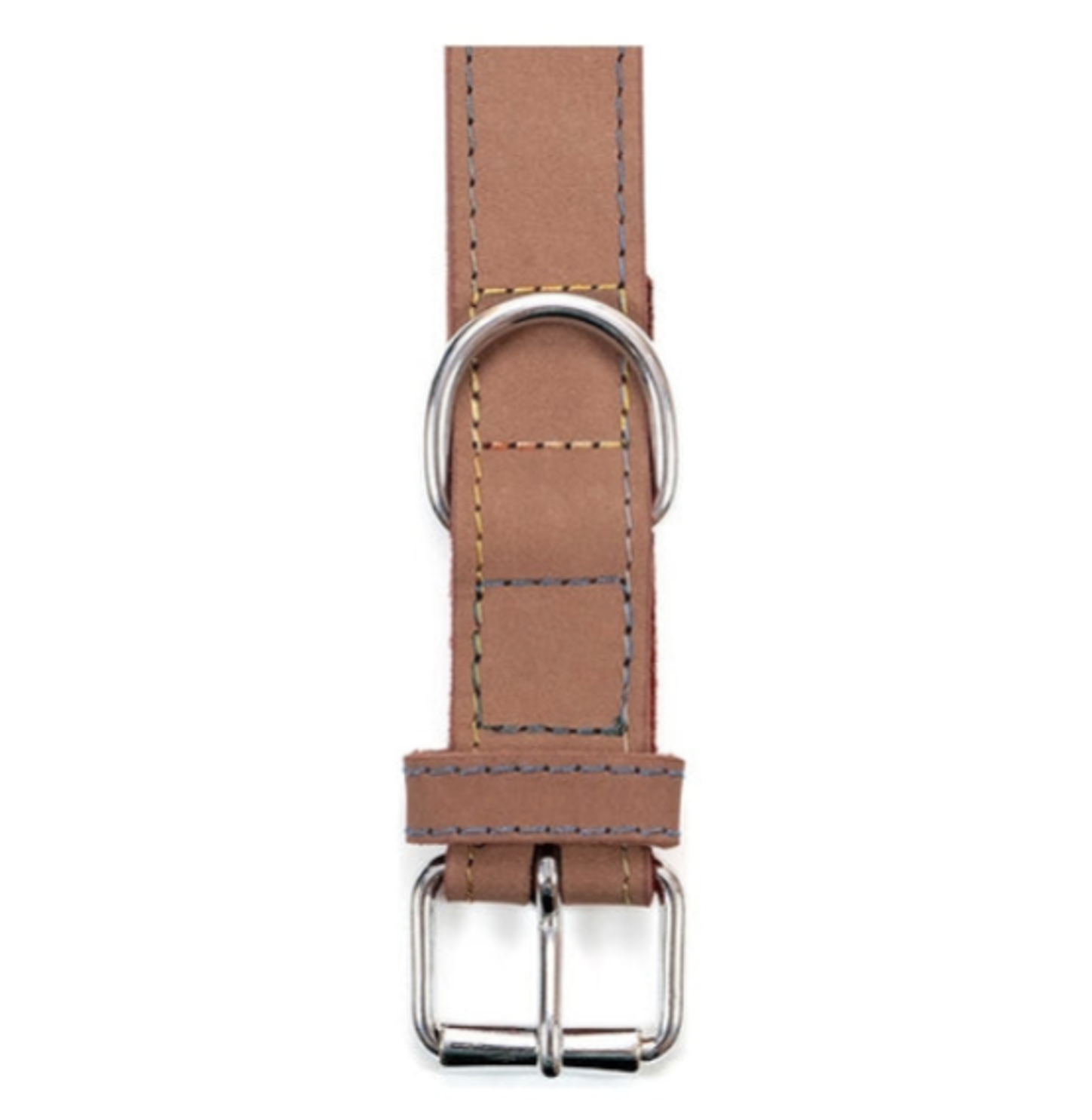 Hundehalsband Braun Leder XL – Schnalle und D-Ring Detailansicht – Hund & Heim