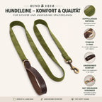 Hund & Heim Komfort Hundeleine – Elegant, weich & sicher für tägliche Spaziergänge