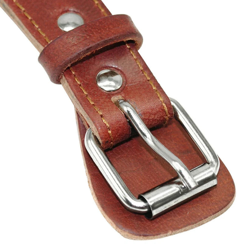 Hund & Heim Leder Hundegeschirr in Cognac mit robuster Metallschnalle und hochwertiger Lederverarbeitung für sicheren Halt und langlebige Nutzung