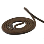 Hund & Heim Premium Leder-Schlupfleine in Braun, 160 cm, mit Schlupfschlaufe und Lederdetails