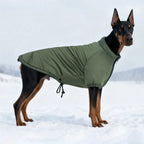 Hund & Heim Winter-Hundemantel in Olivgrün – warme Hundejacke für kalte Tage