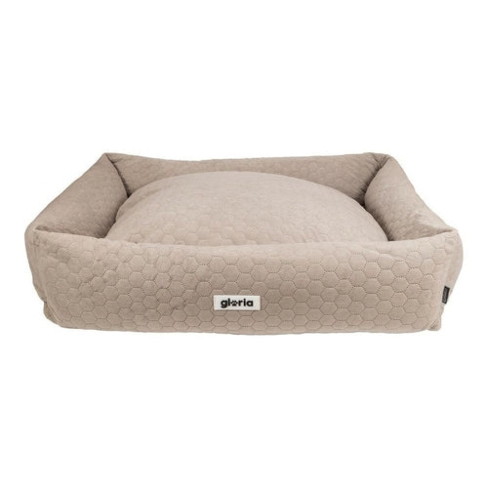 Hundebett Braun Frontansicht – Weiches Komfortbett Größe L (95 x 75 cm) | Hund & Heim